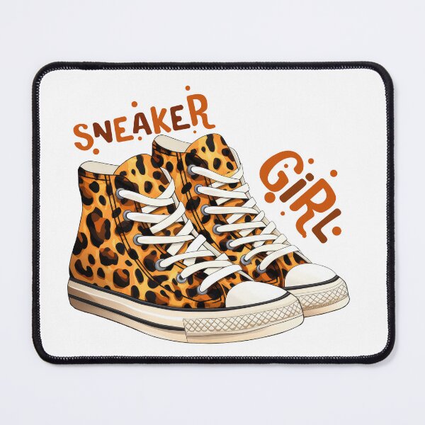 Item preview, Sneaker Girl - Cheetah leopard patterned sneaker designed and sold by EmeraldeaArt.