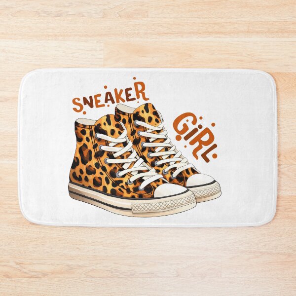 Artikelvorschau, Sneaker Girl - Sneaker mit Geparden-Leopardenmuster entworfen und verkauft von EmeraldeaArt.