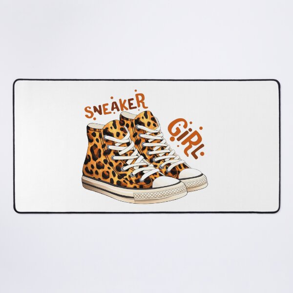 Item preview, Sneaker Girl - Cheetah leopard patterned sneaker designed and sold by EmeraldeaArt.