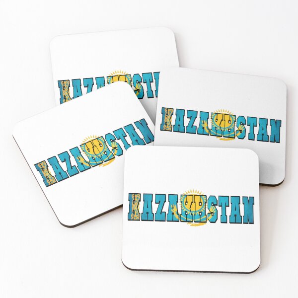 Item preview, Kazakhstan Country Flag Typography designed and sold by TravelWish.