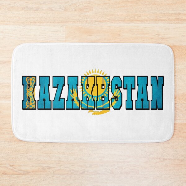 Item preview, Kazakhstan Country Flag Typography designed and sold by TravelWish.