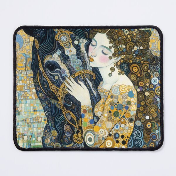 Item preview, The image of a woman in the company of a horse is a popular motif in various forms of art, designed and sold by aleksandr13.