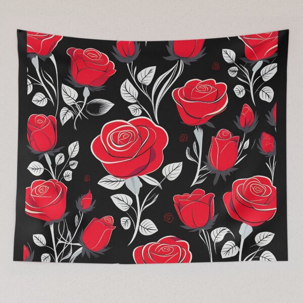 Item preview, Red Roses Pattern T-Shirt designed and sold by Uday24.
