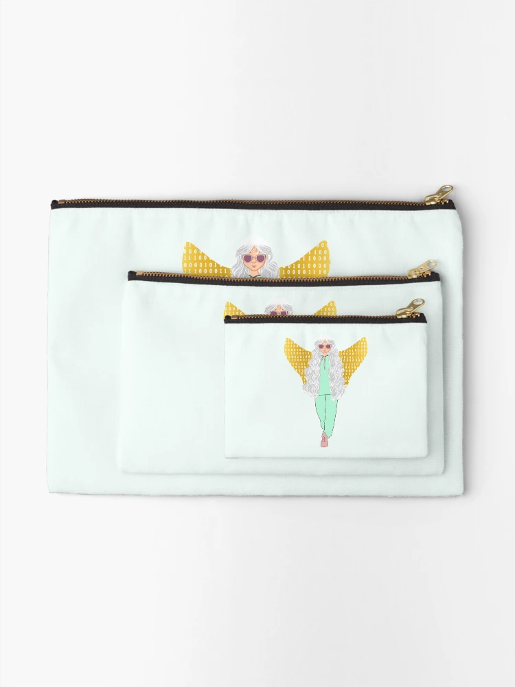 Thumbnail 2 of 4, Zipper Pouch, Coding Queens>Cute Tech Stickers designed and sold by codingqueens.