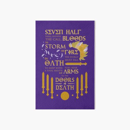 The Prophecy of Seven Art Board Print