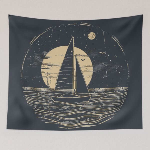 Item preview, Minimal Sailboat Design designed and sold by Sketch-Shack.