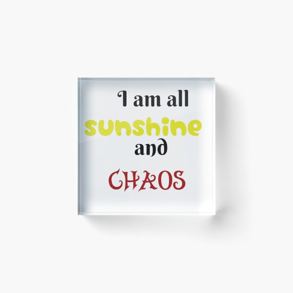 Item preview, Sunshine and Chaos  designed and sold by JaygiesDesign.