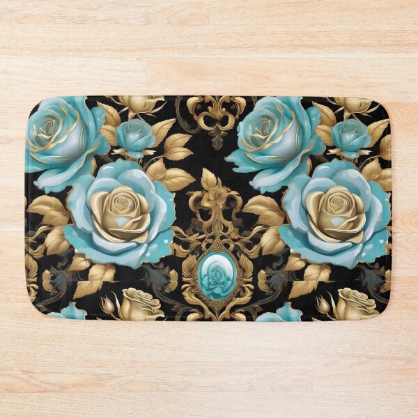 Item preview, Baroque Inspired Aqua Roses designed and sold by DesignsByPrnces.