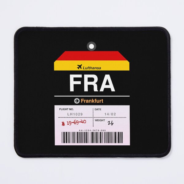 Item preview, Frankfurt Airline Luggage Tag designed and sold by RabbitK.
