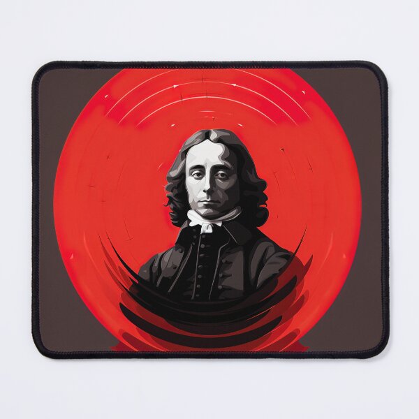 Item preview, Blaise Pascal | Red minimalism designed and sold by ComicsFactory.