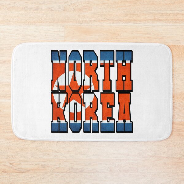 Item preview, North Korea Country Flag Typography designed and sold by TravelWish.