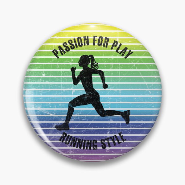 Item preview, Black silhouette of a running woman against the background of rainbow stripes designed and sold by HarridanCreates.
