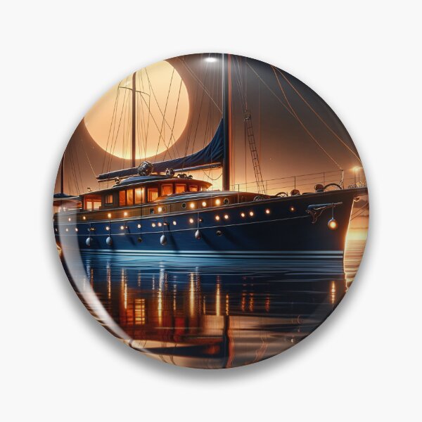 Artikelvorschau, Midnight Yacht: Sonnenuntergangsreise in digitaler Form entworfen und verkauft von ByDigitalDream.