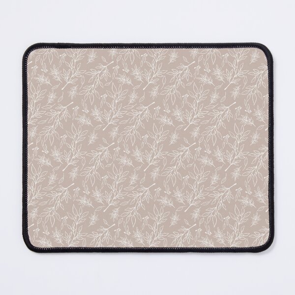 Item preview, White stems and leaves - taupe  designed and sold by CreativelySJ.