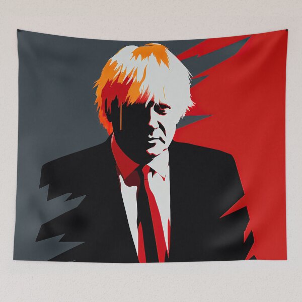 Item preview, Boris Johnson | Red minimalism designed and sold by ComicsFactory.