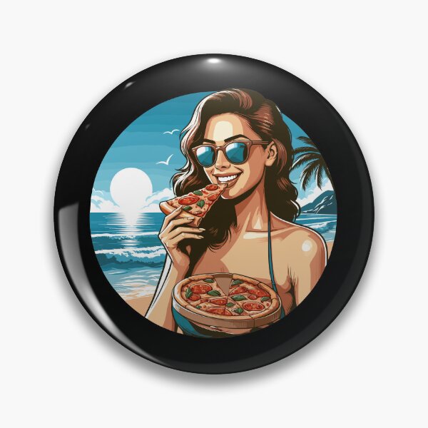 Item preview, Pizza beautiful woman beach sunglasses gift designed and sold by Pineapple-Tree.