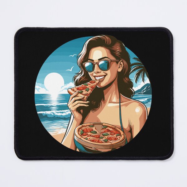 Item preview, Pizza beautiful woman beach sunglasses gift designed and sold by Pineapple-Tree.
