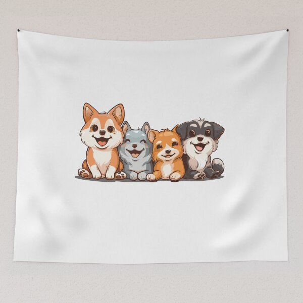 Item preview, Four cute puppies designed and sold by MaateoDesign.