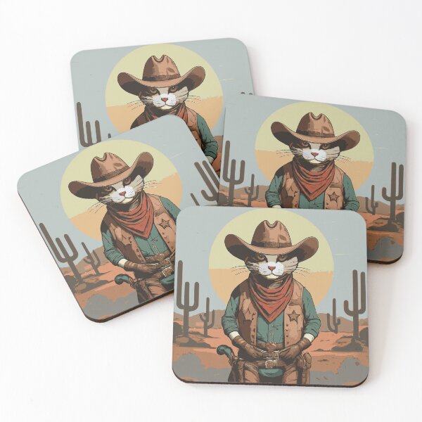 Item preview, Cowboy Cat  designed and sold by Feline Rockstars.
