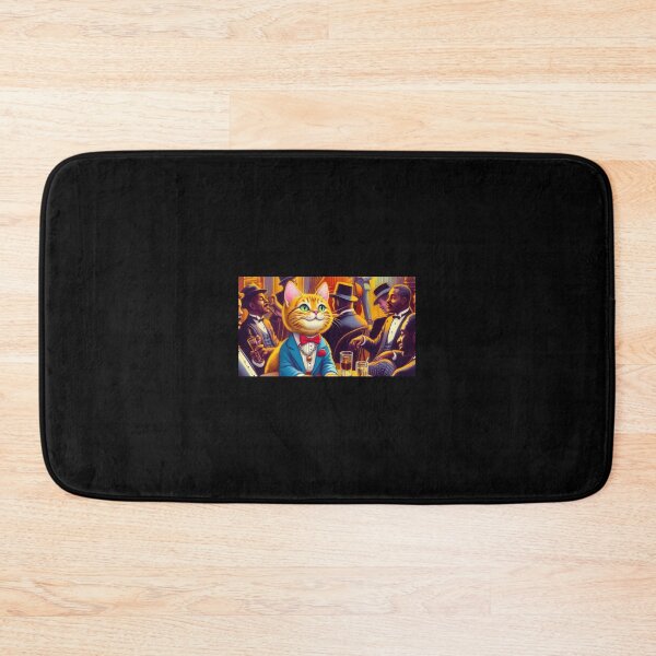 Item preview, Mew York Mew York Jazz Cute Kitten 1920s Graphic design. music playing another room #musicfromanotherroom #vintageoldies designed and sold by ItsAKinkThing.