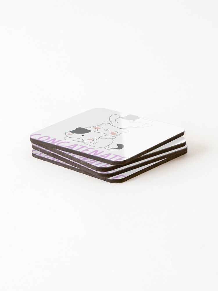Thumbnail 4 of 5, Coasters (Set of 4), Coding Queens>Cute Tech Stickers designed and sold by codingqueens.