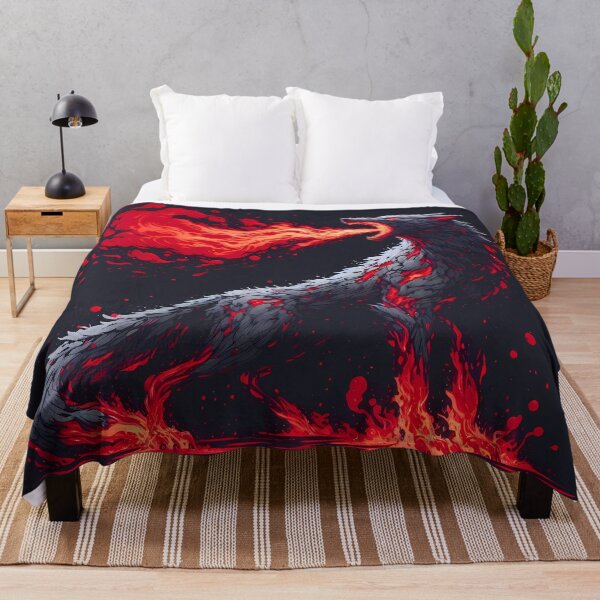 Item preview, Epic Fire Lava Wolf, Ai Generated Art designed and sold by ACC .