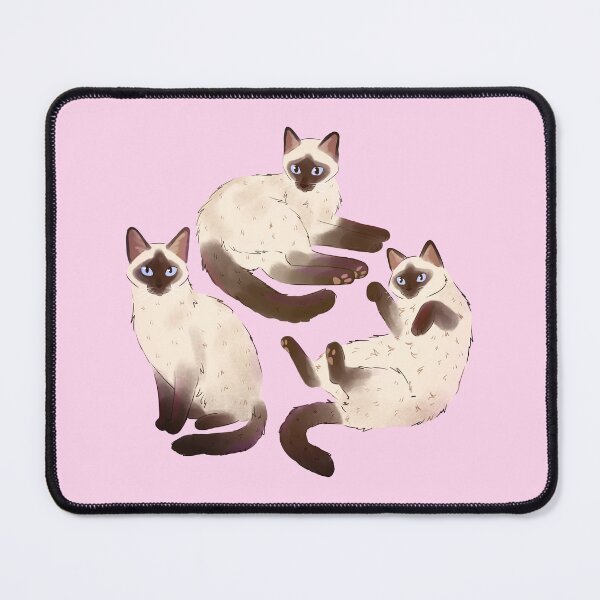 Item preview, Siamese cat cute illustration designed and sold by YaraCuteArt.