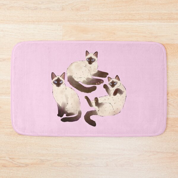 Item preview, Siamese cat cute illustration  designed and sold by YaraCuteArt.