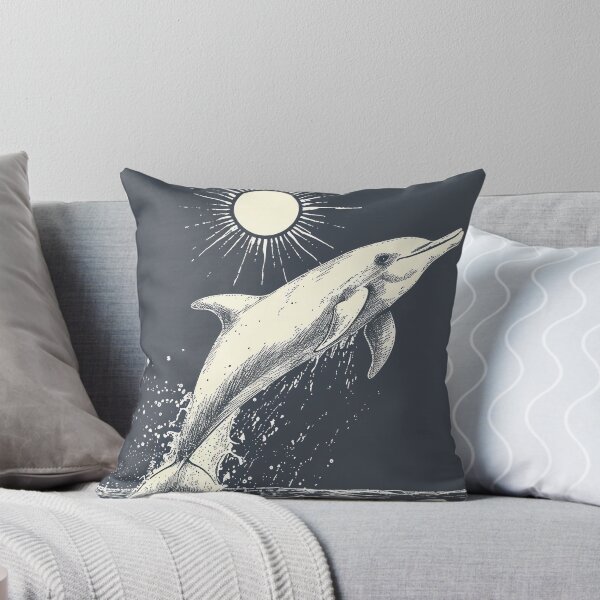 Item preview, Smiling Dolphin Leap designed and sold by cute-animals99.