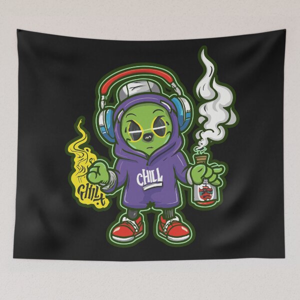 Item preview, Alien Hip-Hop Harmony: Chill Out in Style designed and sold by diegomenjivar92.