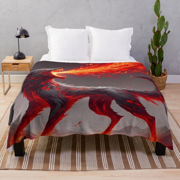 Item preview, Epic Fire Lava Wolf, Ai Generated Art designed and sold by ACC .