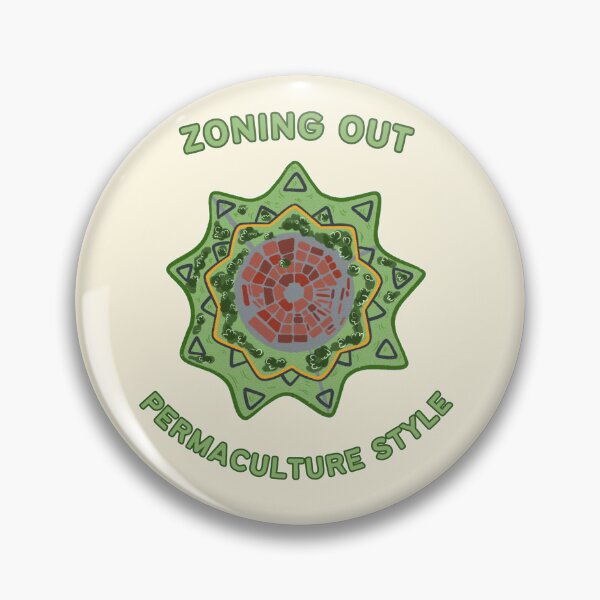 Item preview, Zoning Out Permaculture Stlye. Permaculture Zones  designed and sold by Rebel-Design.