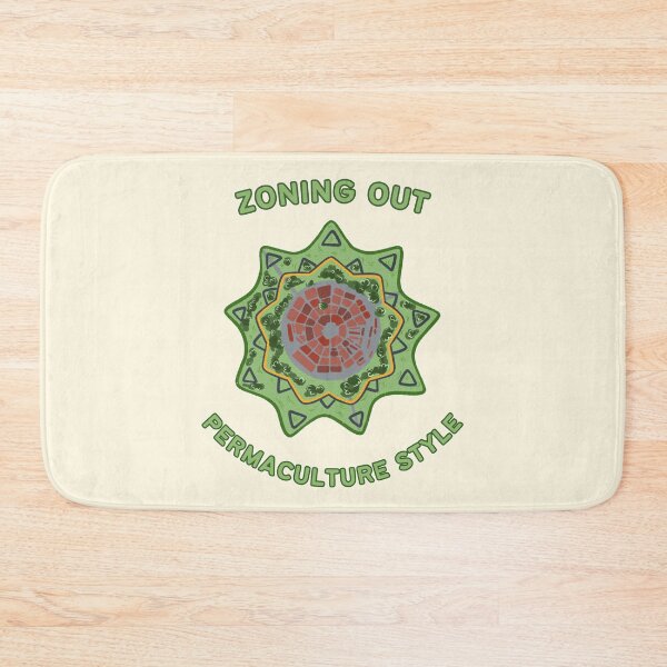 Item preview, Zoning Out Permaculture Stlye. Permaculture Zones  designed and sold by Rebel-Design.