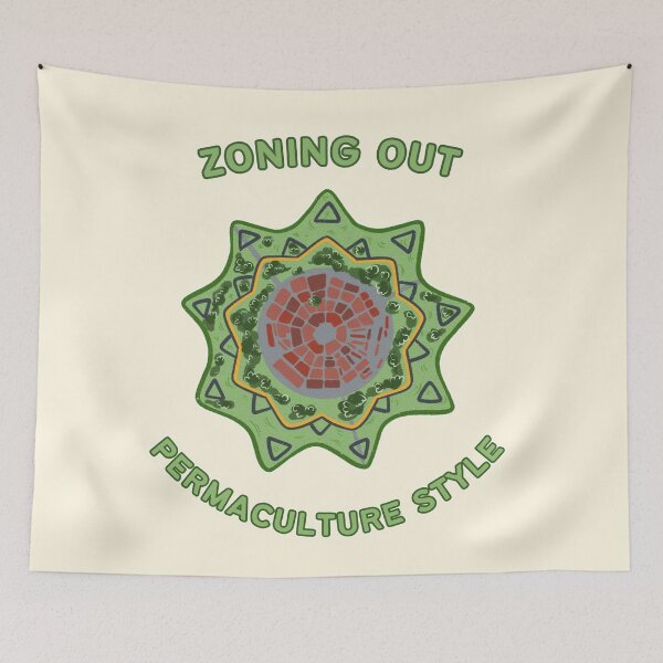 Item preview, Zoning Out Permaculture Stlye. Permaculture Zones  designed and sold by Rebel-Design.