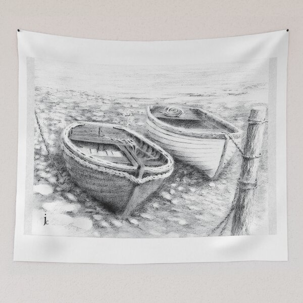 Item preview, Lulworth Cove, Dorset, England  mixed media drawing for charity designed and sold by JayTCee.