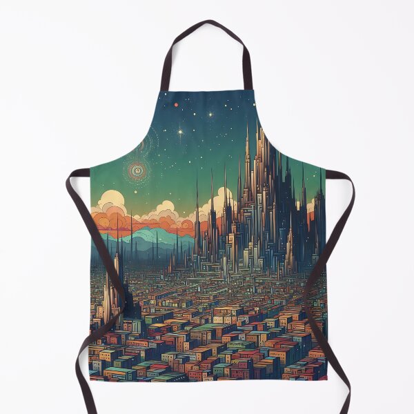 Aperçu de l'œuvre Paysage urbain tentaculaire créée et vendue par RW Art Prints.