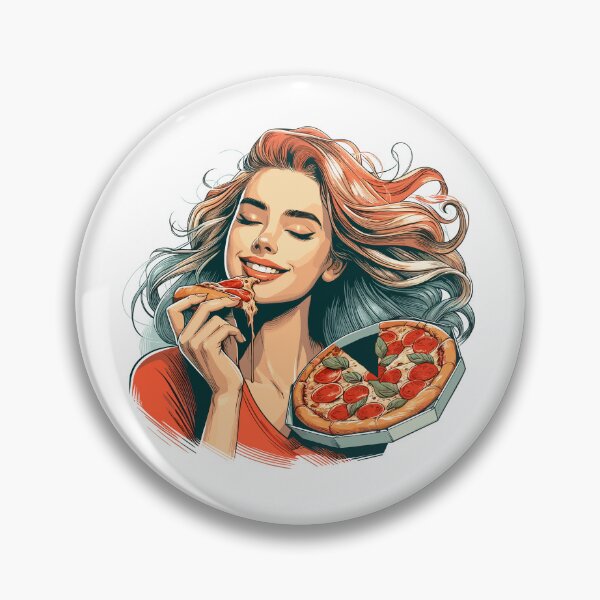 Item preview, Pizza beautiful woman blonde gift designed and sold by Pineapple-Tree.