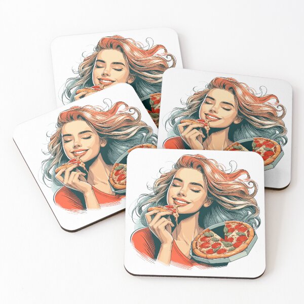 Item preview, Pizza beautiful woman blonde gift designed and sold by Pineapple-Tree.