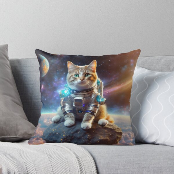 Item preview, Cute Cat In Space Floating On An Asteroid designed and sold by mystiquelicorne.