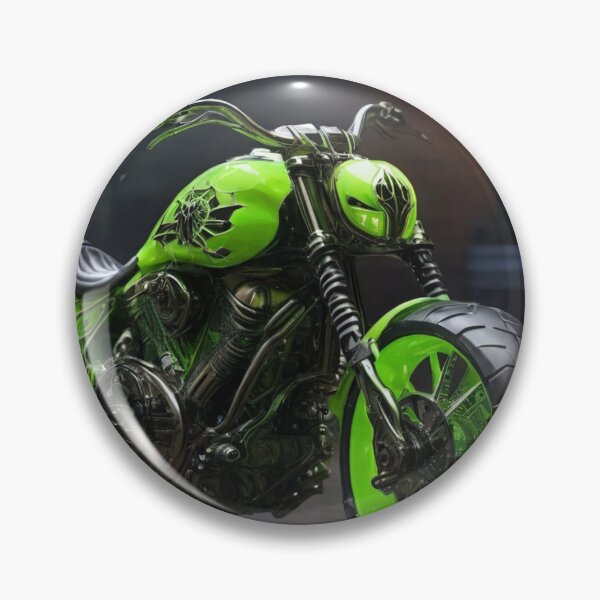 Item preview, Custom Green Motorcycle ​ designed and sold by ThralStore.