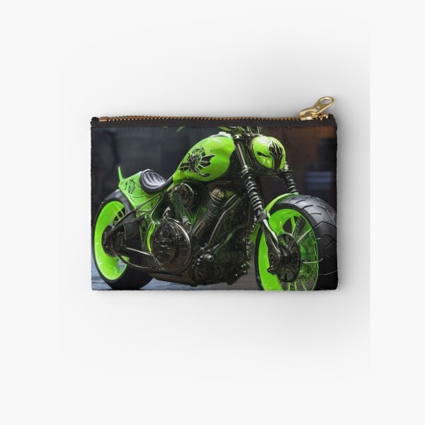 Artikelvorschau, Kundenspezifisches grünes Motorrad entworfen und verkauft von ThralStore.