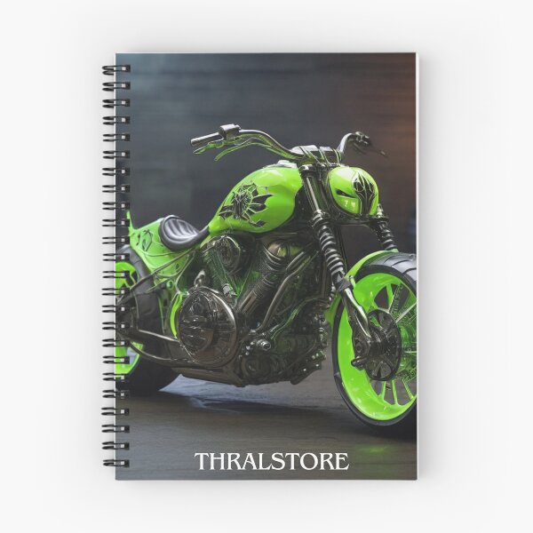 Item preview, Custom Green Motorcycle ​ designed and sold by ThralStore.