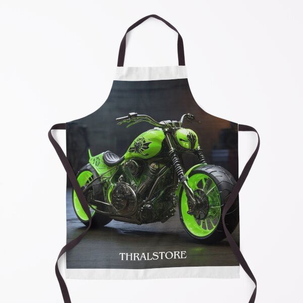 Item preview, Custom Green Motorcycle ​ designed and sold by ThralStore.