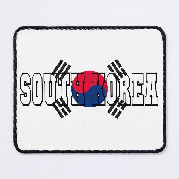 Item preview, South Korea Country Flag Typography designed and sold by TravelWish.