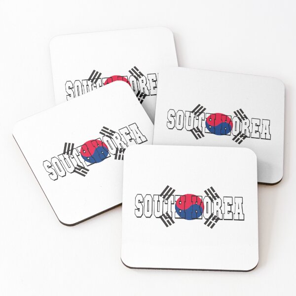 Item preview, South Korea Country Flag Typography designed and sold by TravelWish.
