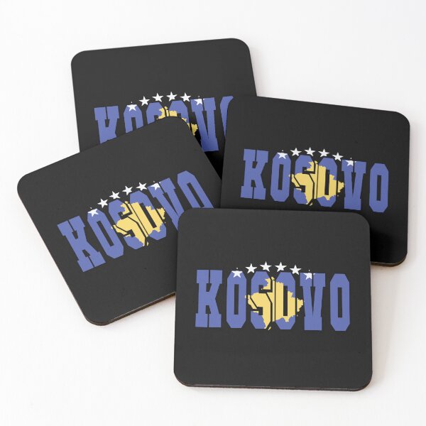Item preview, Kosovo Country Flag Typography designed and sold by TravelWish.