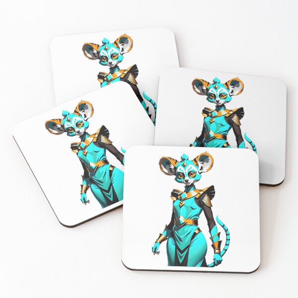 Item preview, Turquoise Rebel, Warrior lemur Queen designed and sold by filusattila.