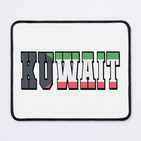Item preview, Kuwait Country Flag Typography designed and sold by TravelWish.