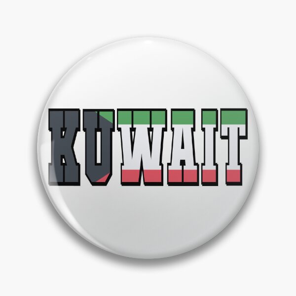 Item preview, Kuwait Country Flag Typography designed and sold by TravelWish.
