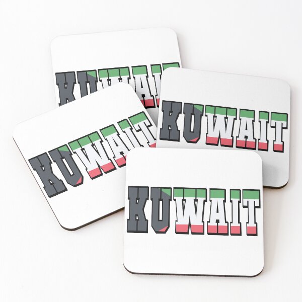 Item preview, Kuwait Country Flag Typography designed and sold by TravelWish.